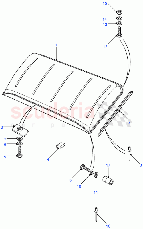 Part Diagram for Land Rover AKA710840NCL