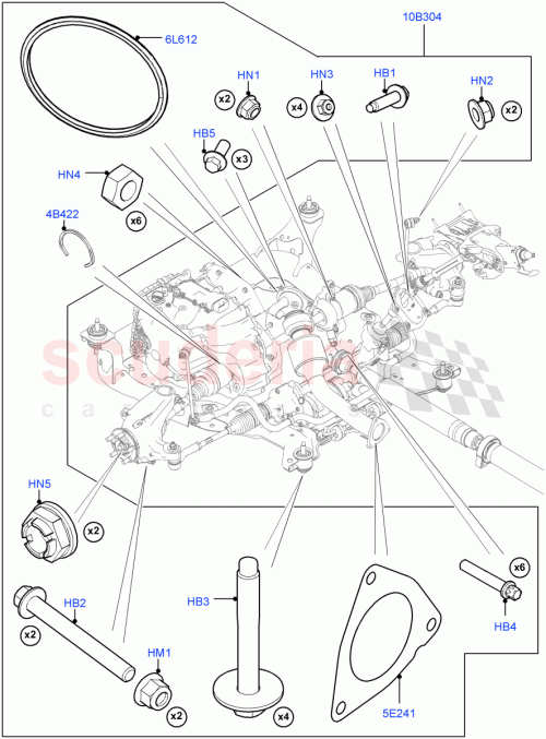 Part Diagram for Land Rover LR001193