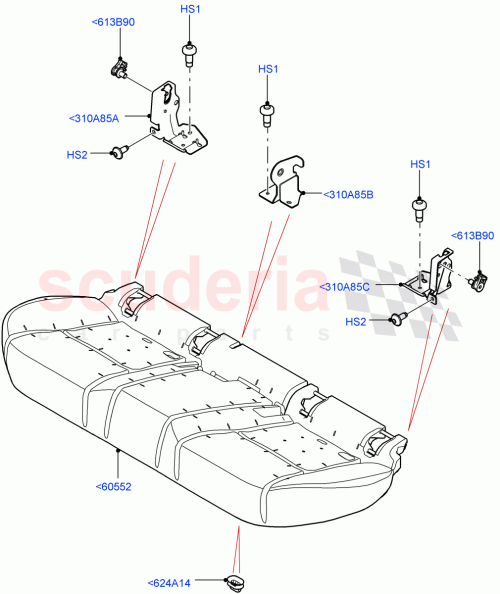 Part Diagram for Land Rover LR155436