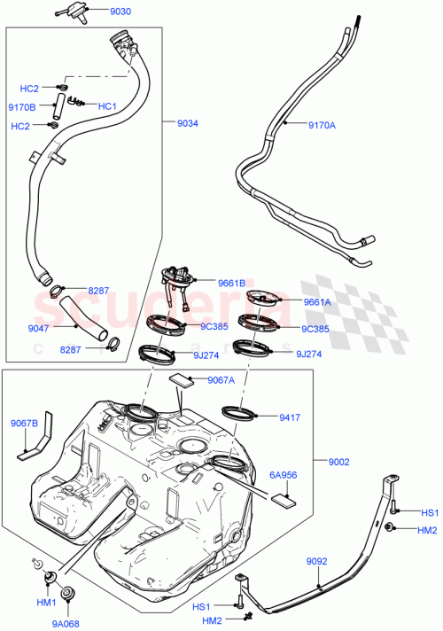 Part Diagram for Land Rover LR031820