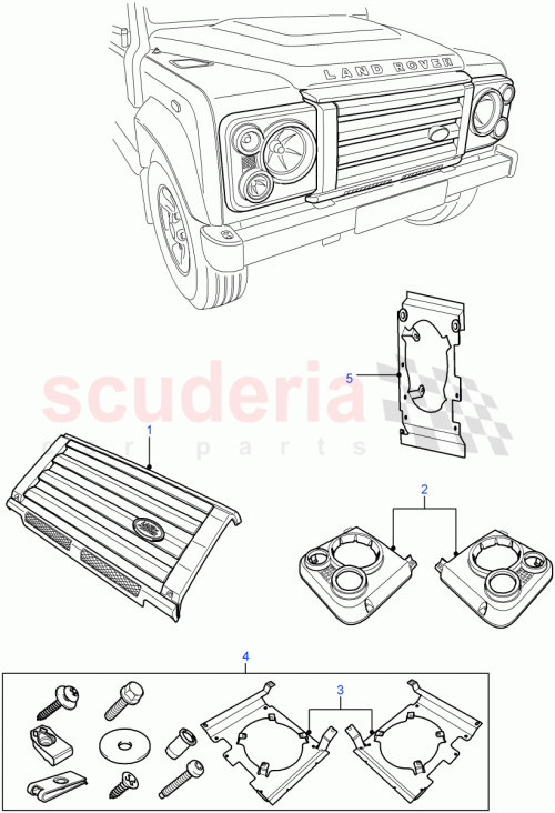 Part Diagram for Land Rover LR041453