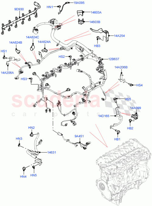 Part Diagram for Land Rover LR141300