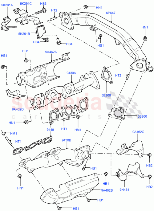 Part Diagram for Land Rover LR122427