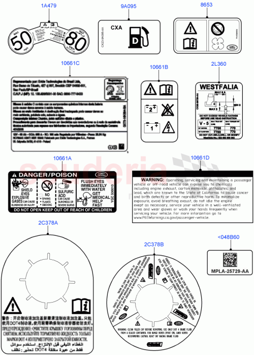 Part Diagram for Land Rover LR054770