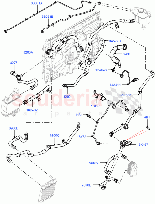 Part Diagram for Land Rover LR114544