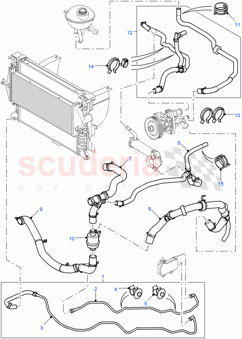 Part Diagram for Land Rover PEK500260