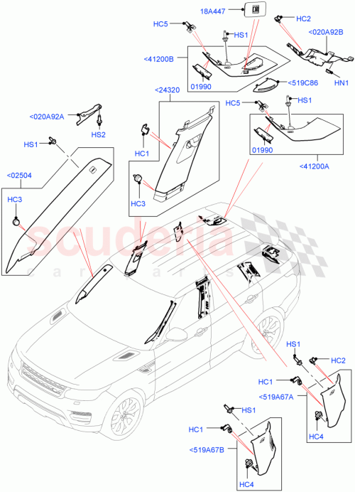 Part Diagram for Land Rover LR043389
