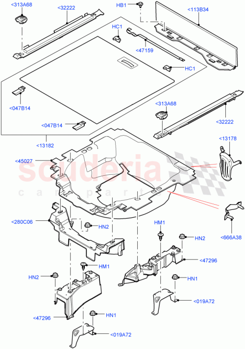 Part Diagram for Land Rover LR038038