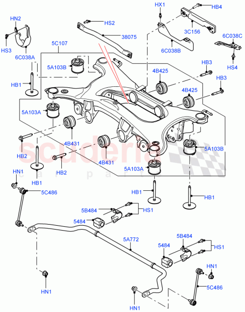 Part Diagram for Land Rover LR092326