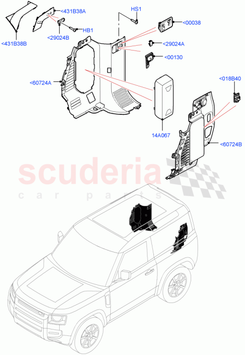Part Diagram for Land Rover LR131613