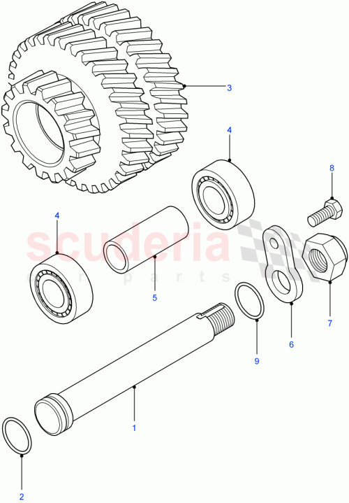 Part Diagram for Land Rover IED500060