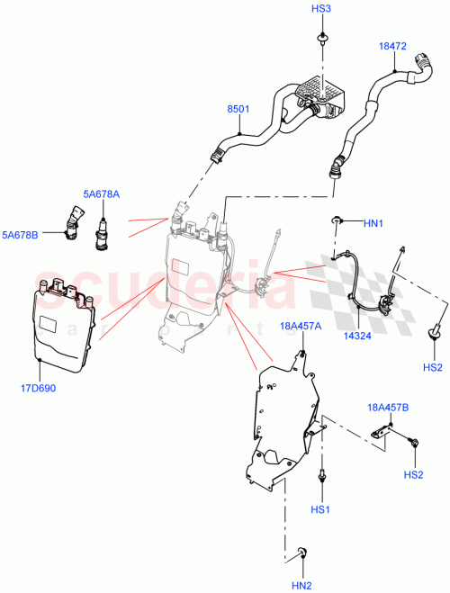 Part Diagram for Land Rover LR154100