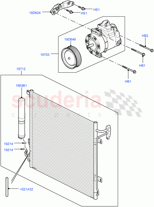 Part Diagram for Land Rover JRB500130