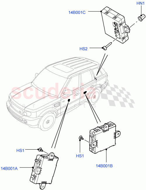 Part Diagram for Land Rover LR030197