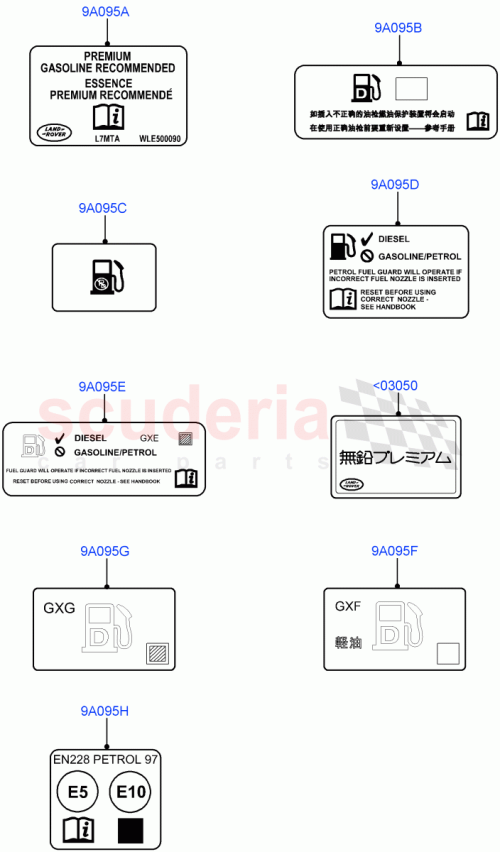 Part Diagram for Land Rover LR092523