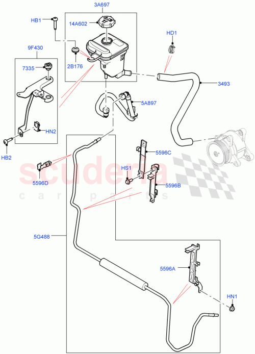 Part Diagram for Land Rover LR125893