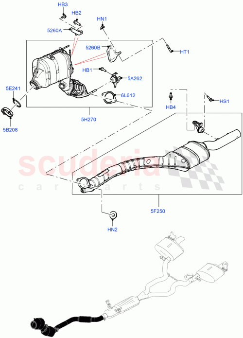 Part Diagram for Land Rover LR154705