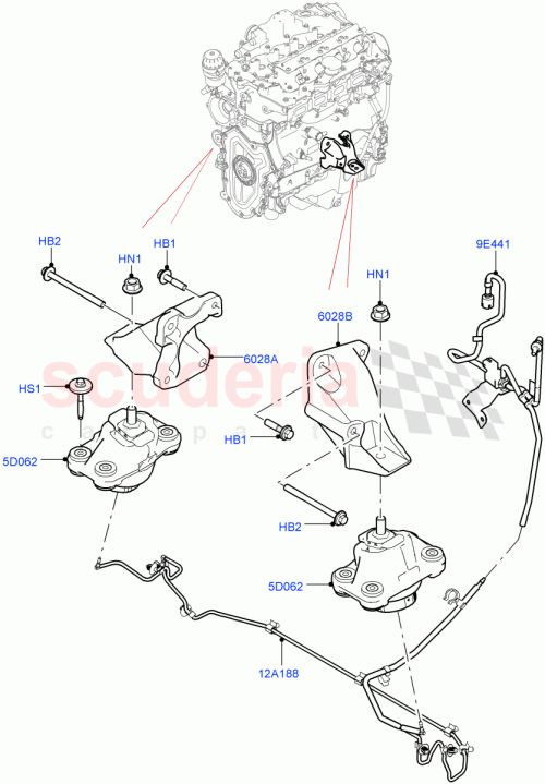Part Diagram for Land Rover LR123913