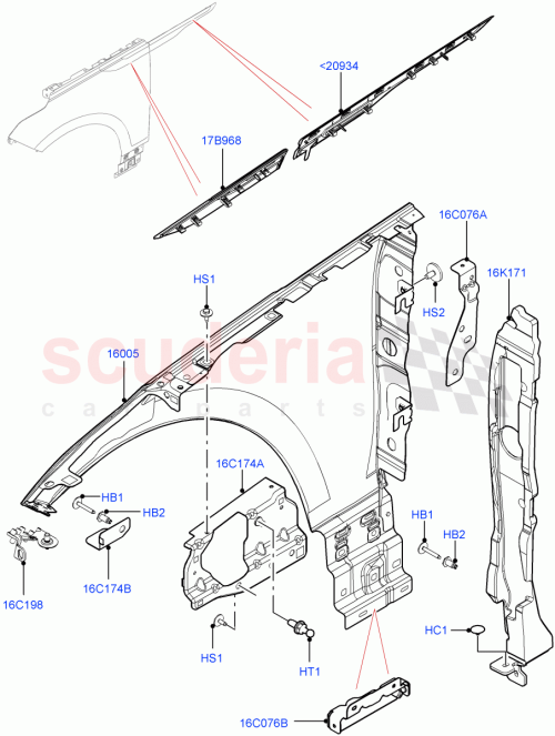 Part Diagram for Land Rover LR091704