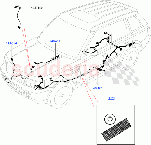 Part Diagram for Land Rover LR016098