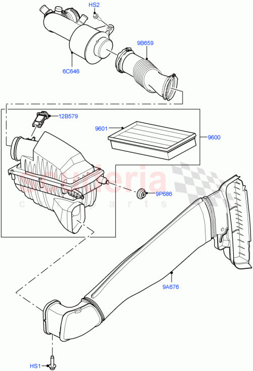 Part Diagram for Land Rover LR128253
