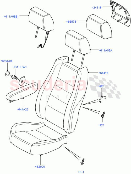 Part Diagram for Land Rover LR014714