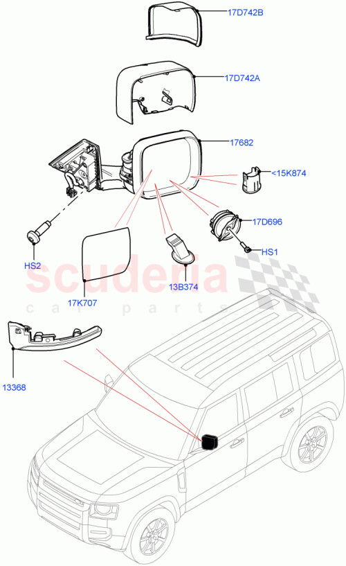 Part Diagram for Land Rover LR154404