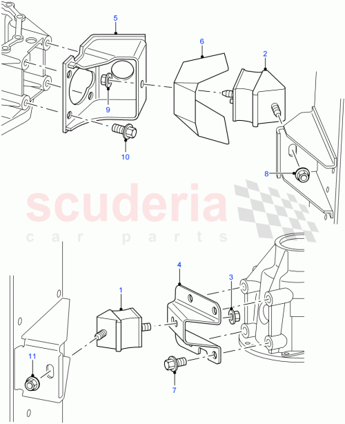 Part Diagram for Land Rover KQB500550