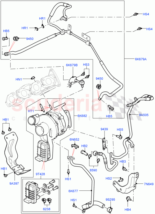 Part Diagram for Land Rover LR023050