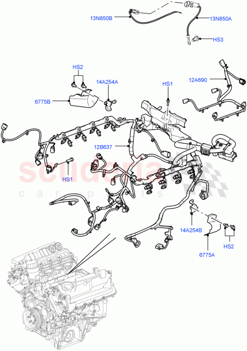 Part Diagram for Land Rover LR044093