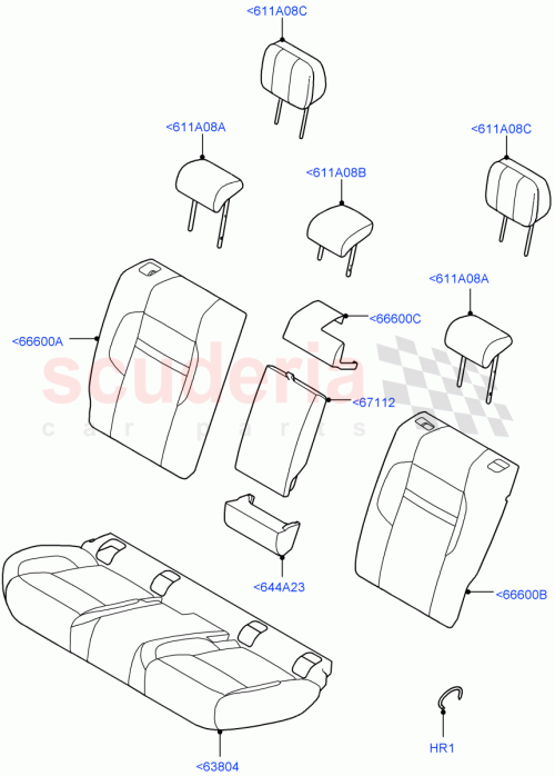 Part Diagram for Land Rover LR155430