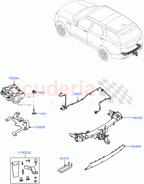 Part Diagram for Land Rover VPLRT0303