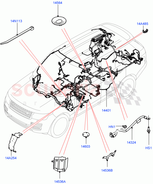 Part Diagram for Land Rover LR063842