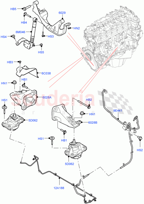 Part Diagram for Land Rover LR118800