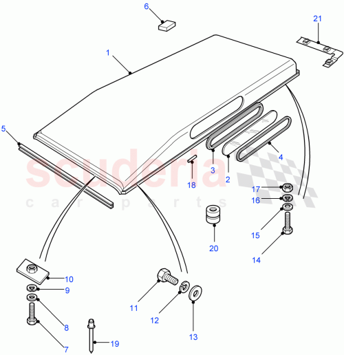 Part Diagram for Land Rover MUC6400