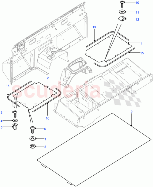 Part Diagram for Land Rover DA614061L