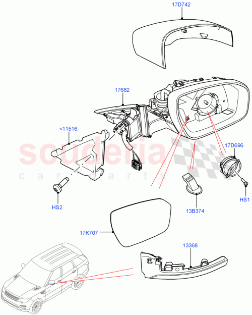Part Diagram for Land Rover LR105100