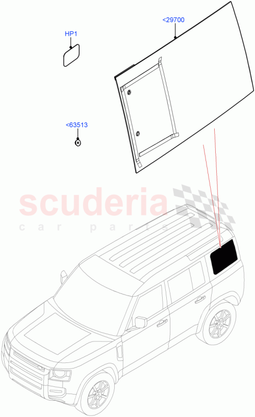 Part Diagram for Land Rover LR143114