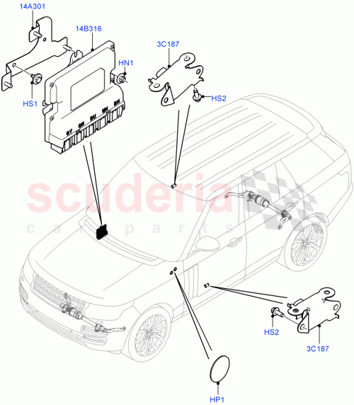 Part Diagram for Land Rover LR061886