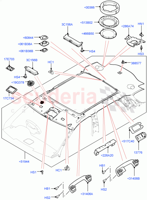 Part Diagram for Land Rover LR066736