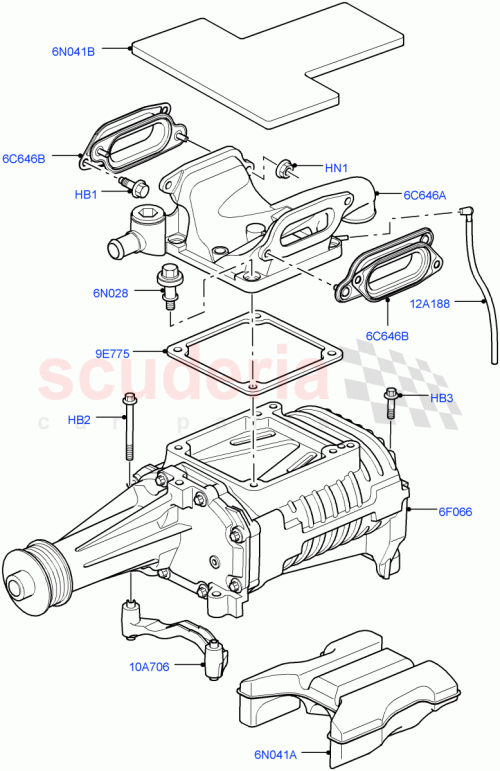Part Diagram for Land Rover LR000338