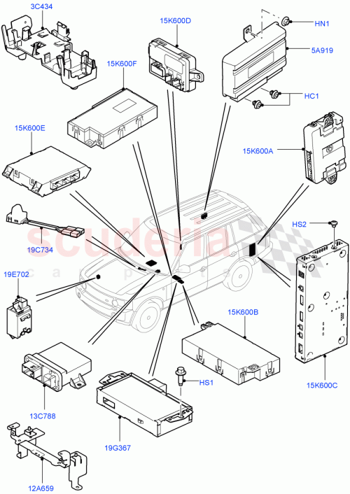 Part Diagram for Land Rover LR021530