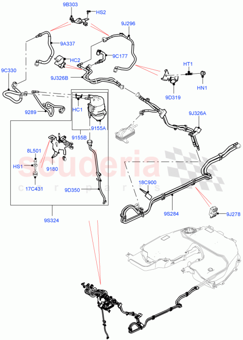 Part Diagram for Land Rover LR087238