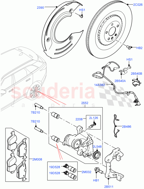 Part Diagram for Land Rover LR116999