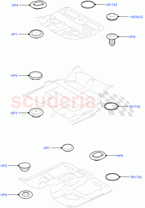 Part Diagram for Land Rover AVL500040