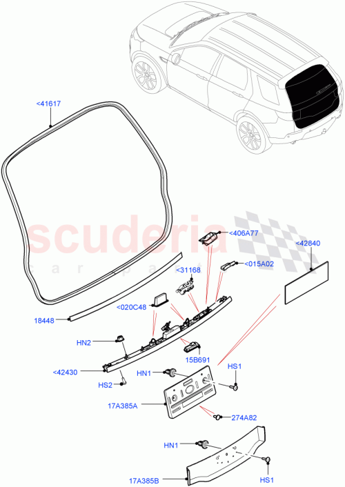 Part Diagram for Land Rover LR079670