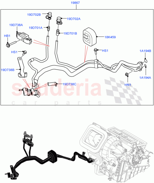 Part Diagram for Land Rover LR145218