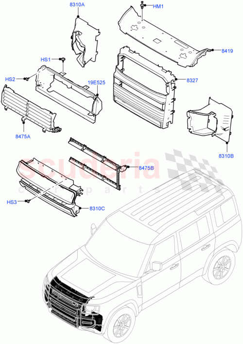 Part Diagram for Land Rover LR130000