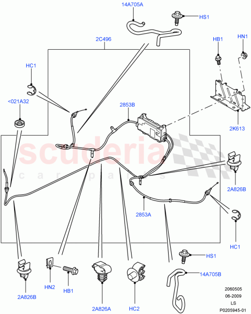 Part Diagram for Land Rover LR023622