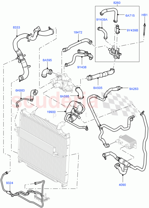 Part Diagram for Land Rover LR017419